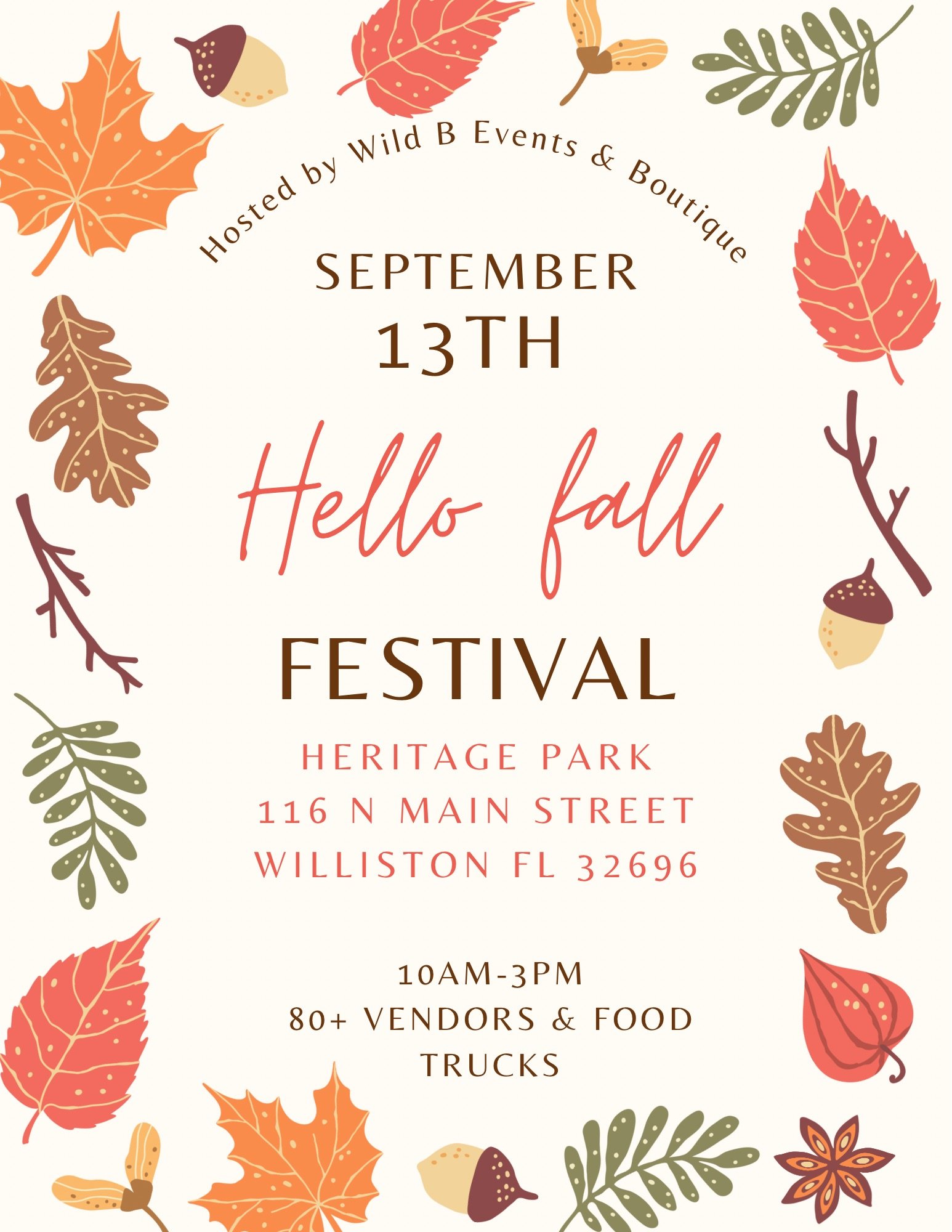 "Hello Fall" Festival Logo